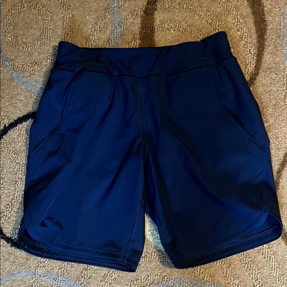 Lands' End Women's Deep Blue Athletic Shorts